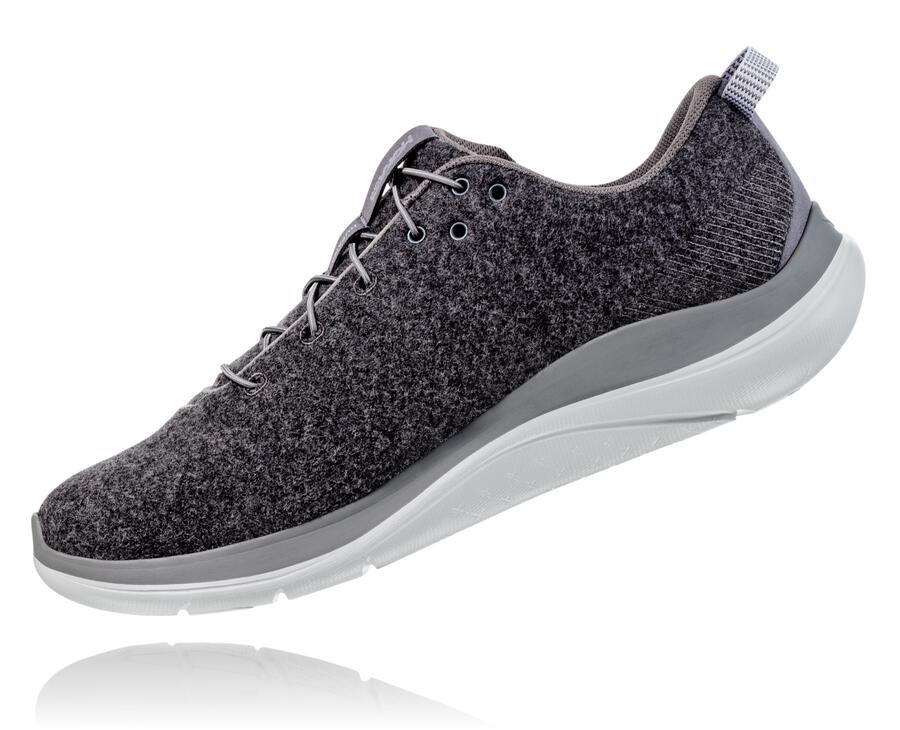 Hoka One One Tenisky Damske Tmavo Siva - Hupana Flow Wool - 01973-PTCV